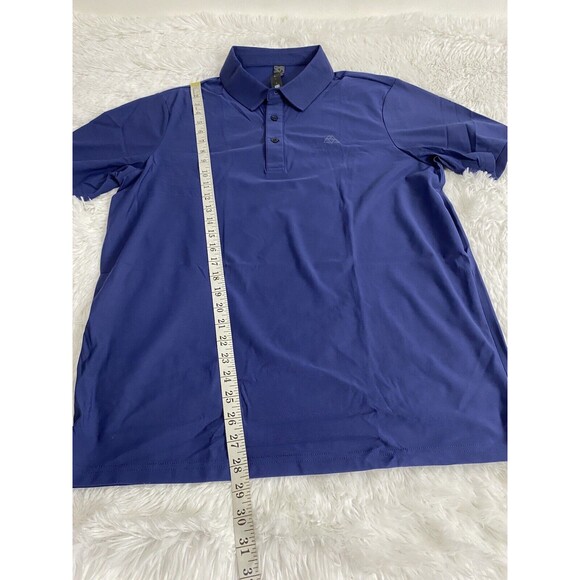 Haimont Polo Shirts Men Size L Blue Dry Fit Short Sleeve Collared Golf T-Shirts - Picture 5 of 14